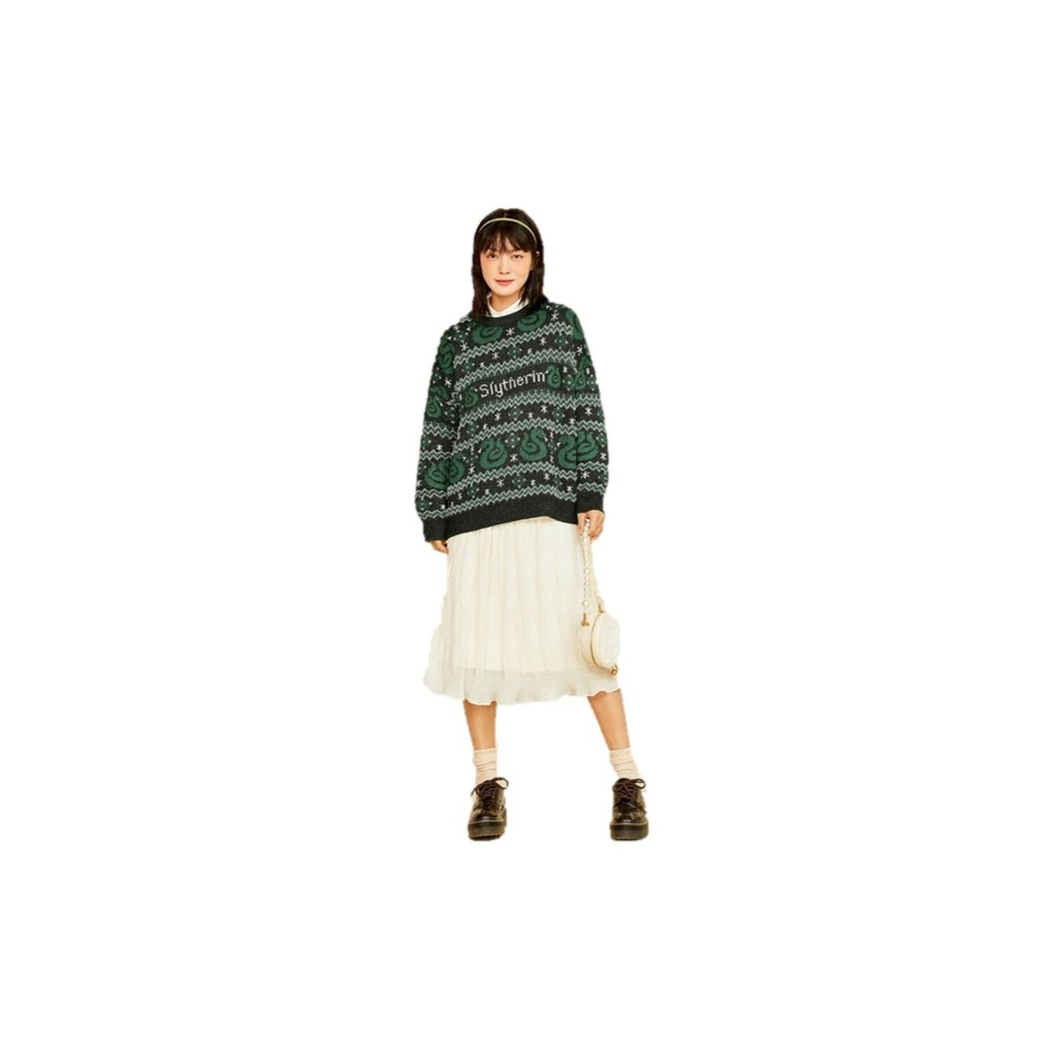 Sweater Mujer Slytherin Harry Potter Chaleco image number 3.0