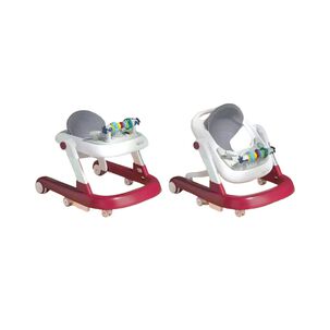 Andador Caminador Multifuncional 4 En 1 Lubabycas Burdeos