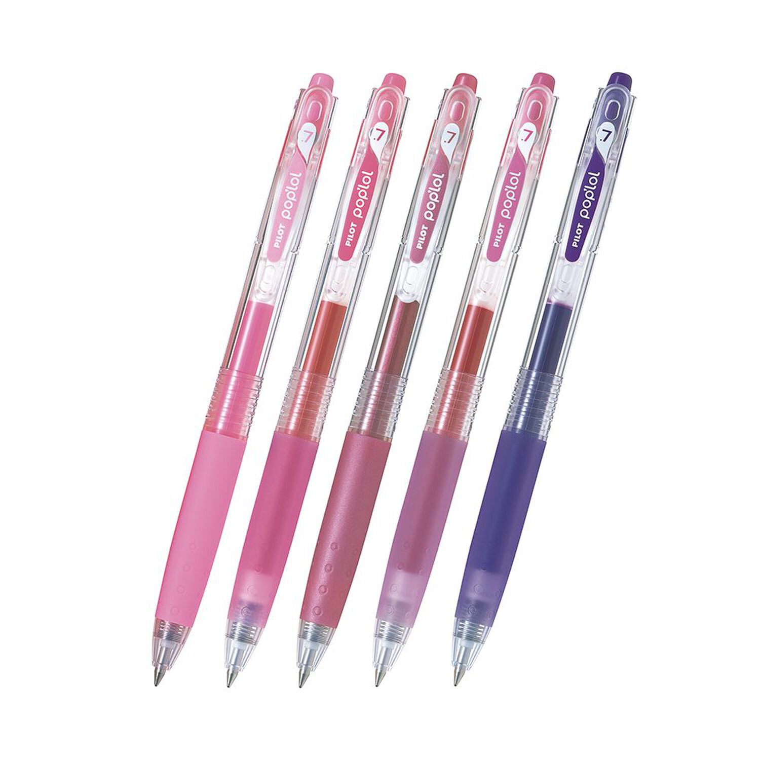 Set L&aacute;piz Gel Poplol 0.7 5u C/estuche Rosado Pilot image number 1.0