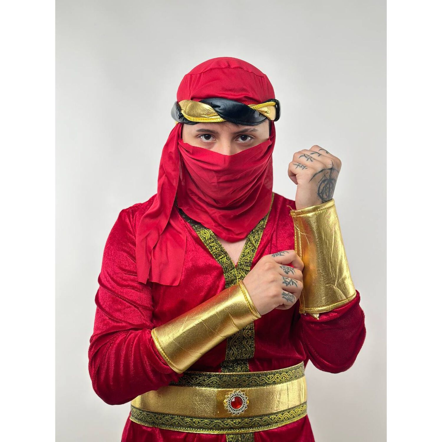 Disfraz Guerrero Mediaval Arabe Persa Turco Otomano Para Adultos image number 1.0