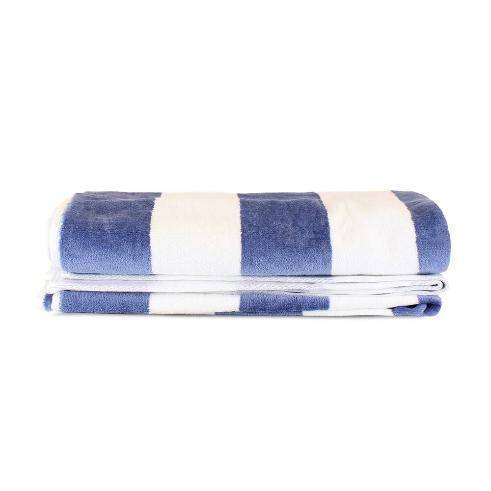 2 Toallas De Playa Nautica Home 100% Algod&oacute;n 163x81cm Cabana Azul image number 5.0