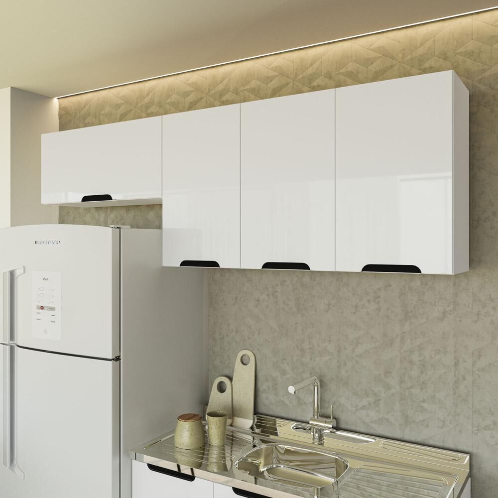 Mueble De Cocina Aereo Meena Vekkahome 4 Puertas Blanco image number 5.0