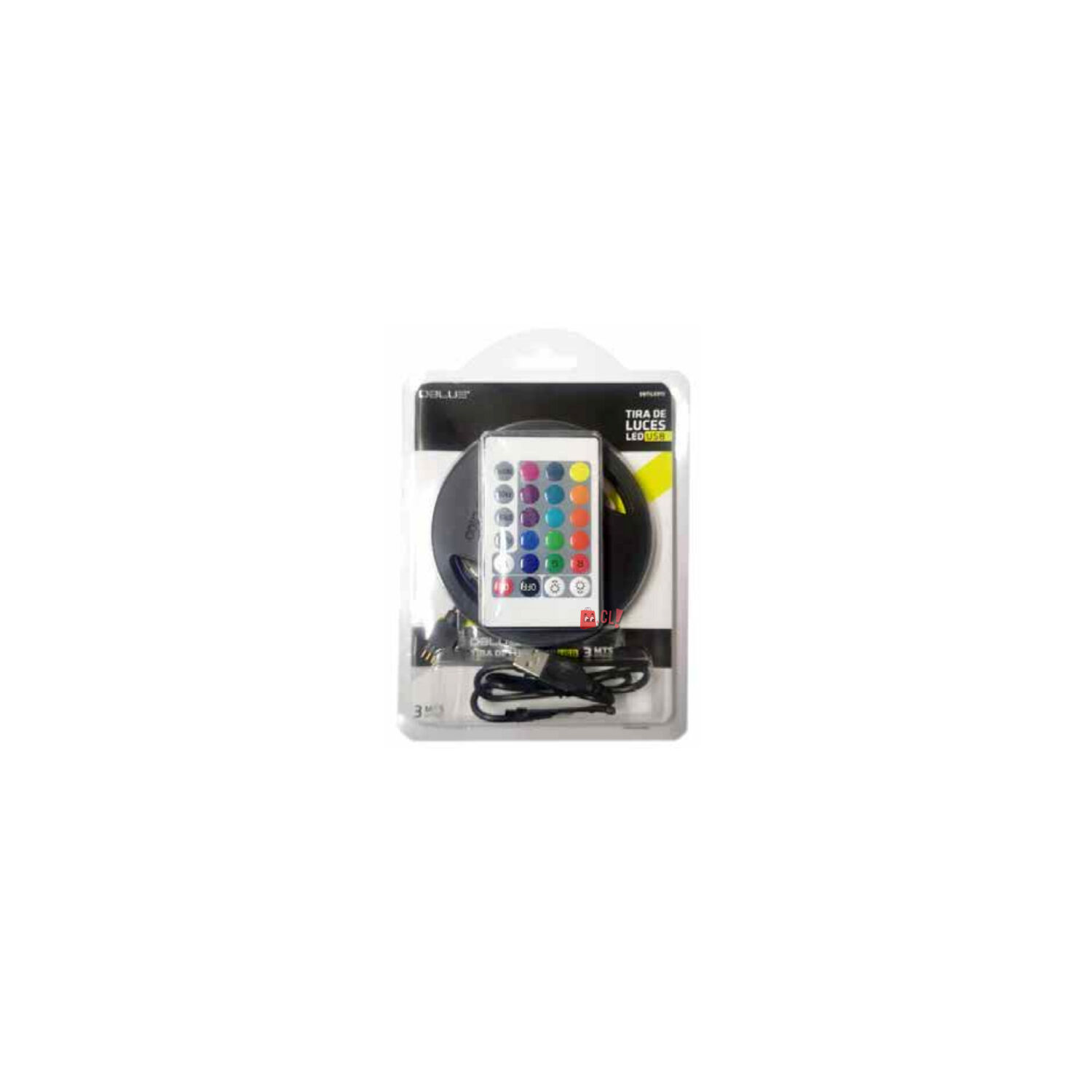 Tira Led De 3mts Rgb Conexi&oacute;n Usb Con Control - Ps image number 2.0