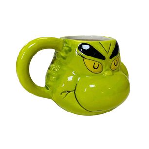Taz&oacute;n 3d Cer&aacute;mica El Grinch De Navidad