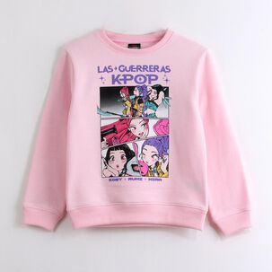 Poleron Cerrado Ni&ntilde;a Guerreras Kpop Demon Hunters