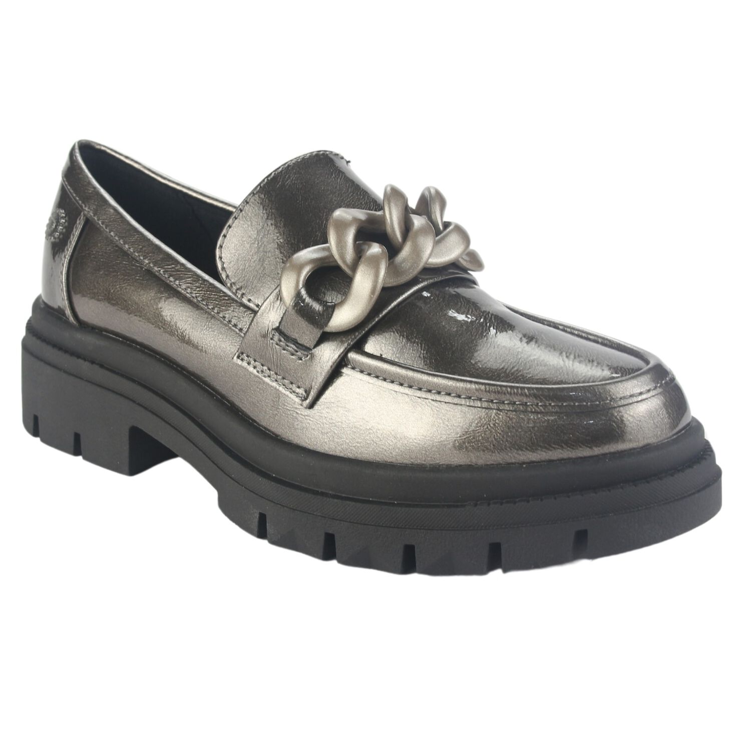 Mocasin Chalada Mujer Selina-5 Plateado Casual image number 2.0