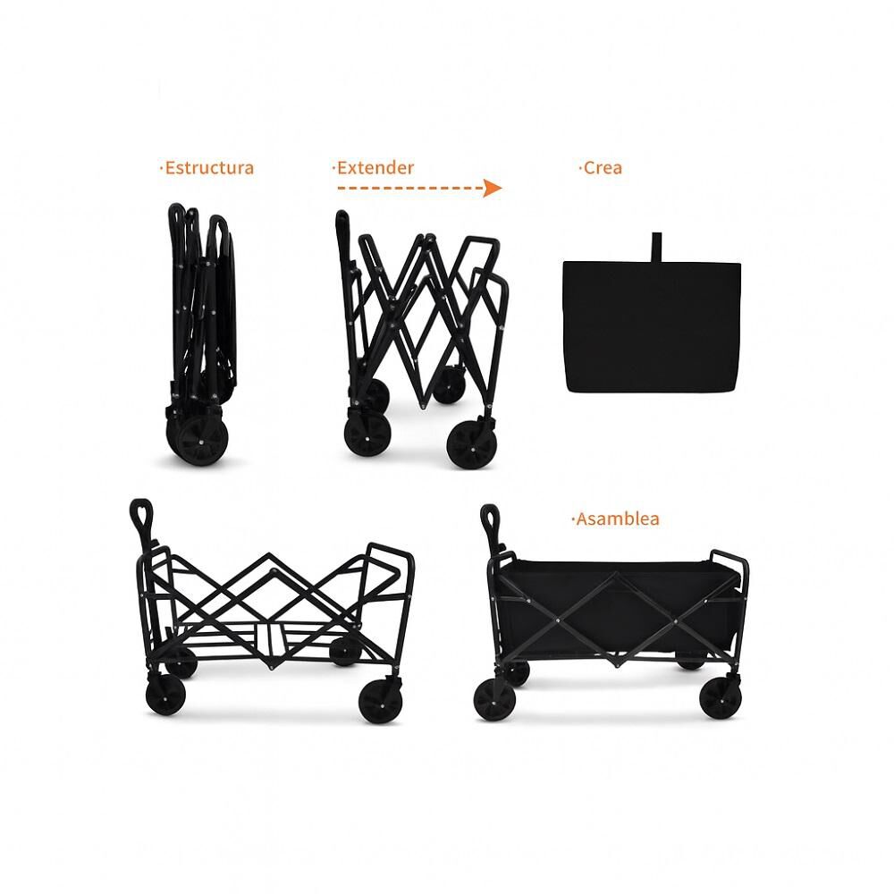 Carrito Arrastre Para Compras Plegable Para Camping Y Picnic image number 7.0