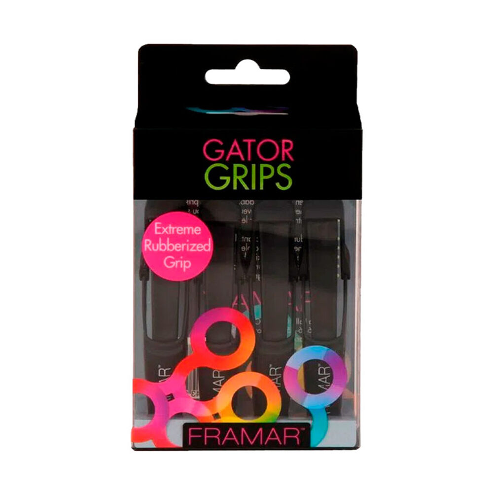 Set De Pinzas Cocodrilo Framar Soft Negro 4uds image number 0.0