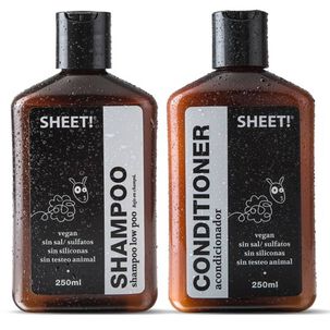 Tratamiento Pelo Ca&oacute;tico Shampoo Acondicionador Crema Sheet
