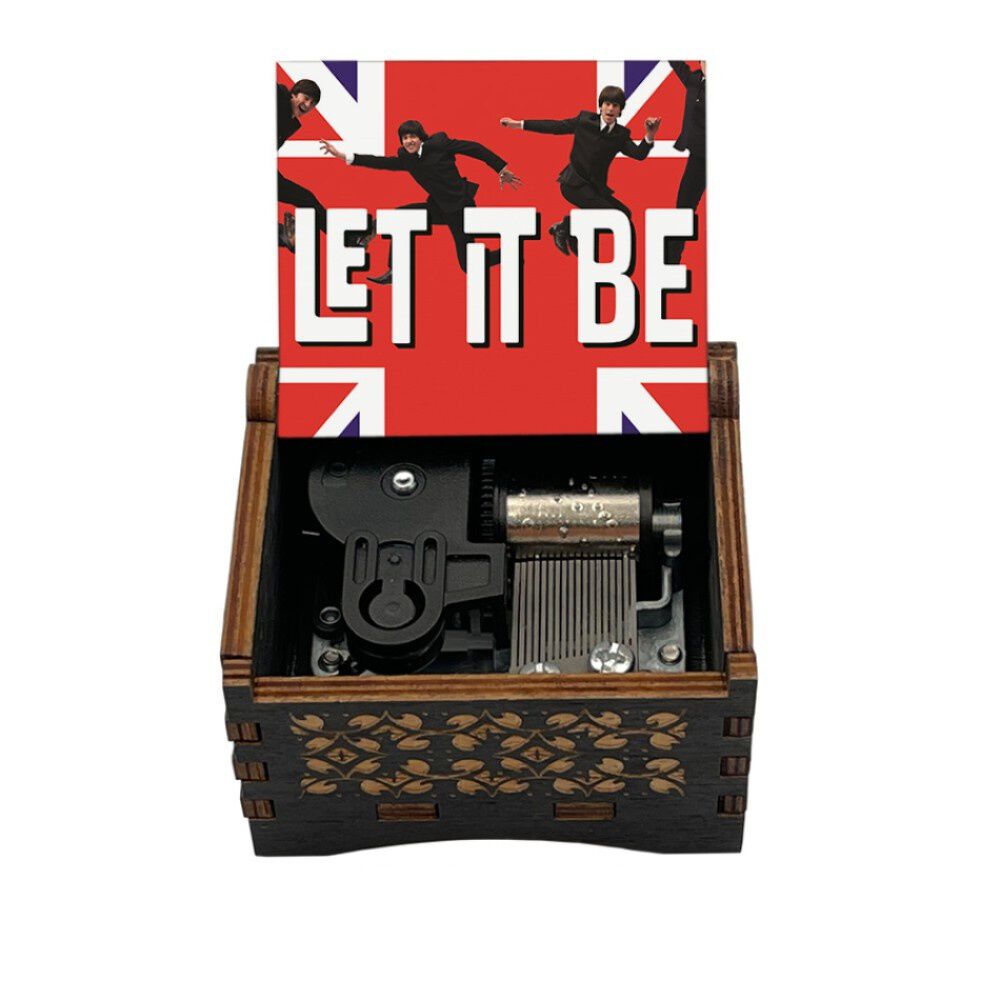 Caja Musical Negra Box Music The Beatles Let It Be image number 0.0