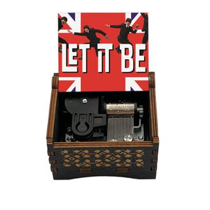 Caja Musical Negra Box Music The Beatles Let It Be