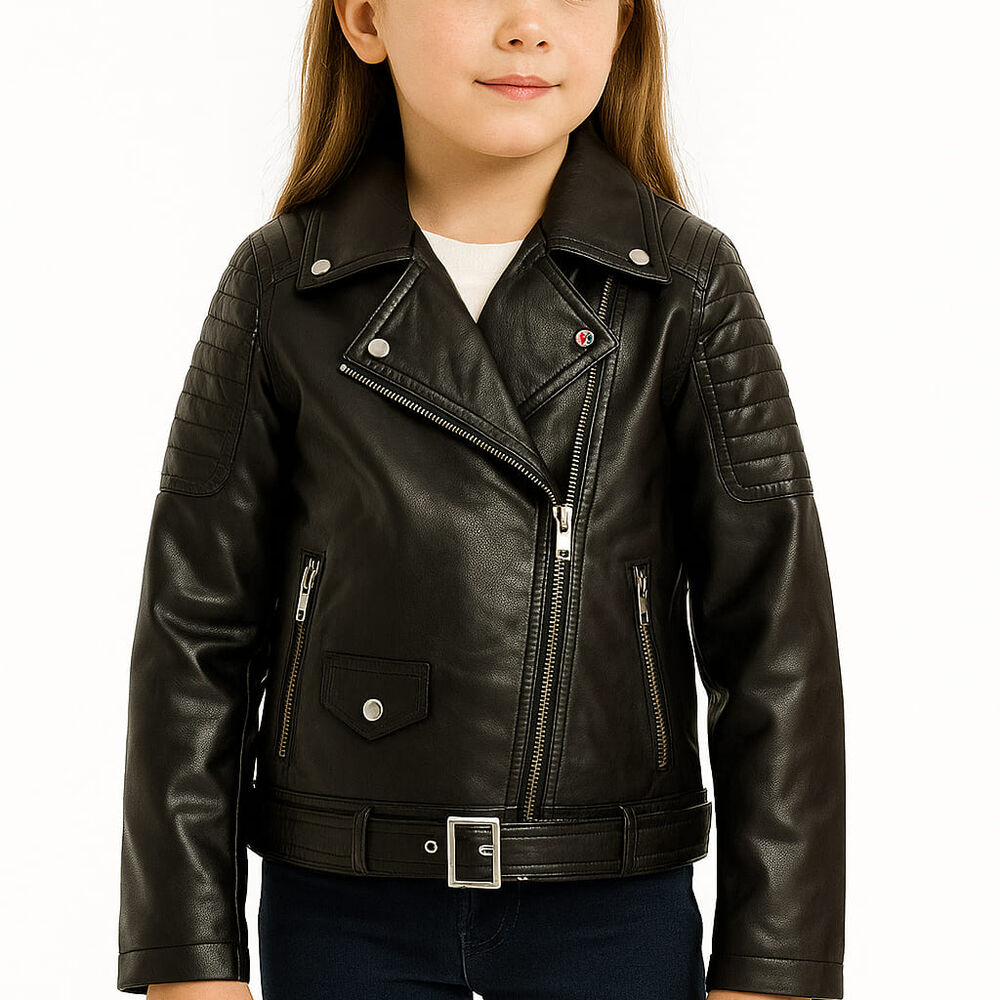 Chaquetas Biker Ecocuero Para Niños image number 1.0