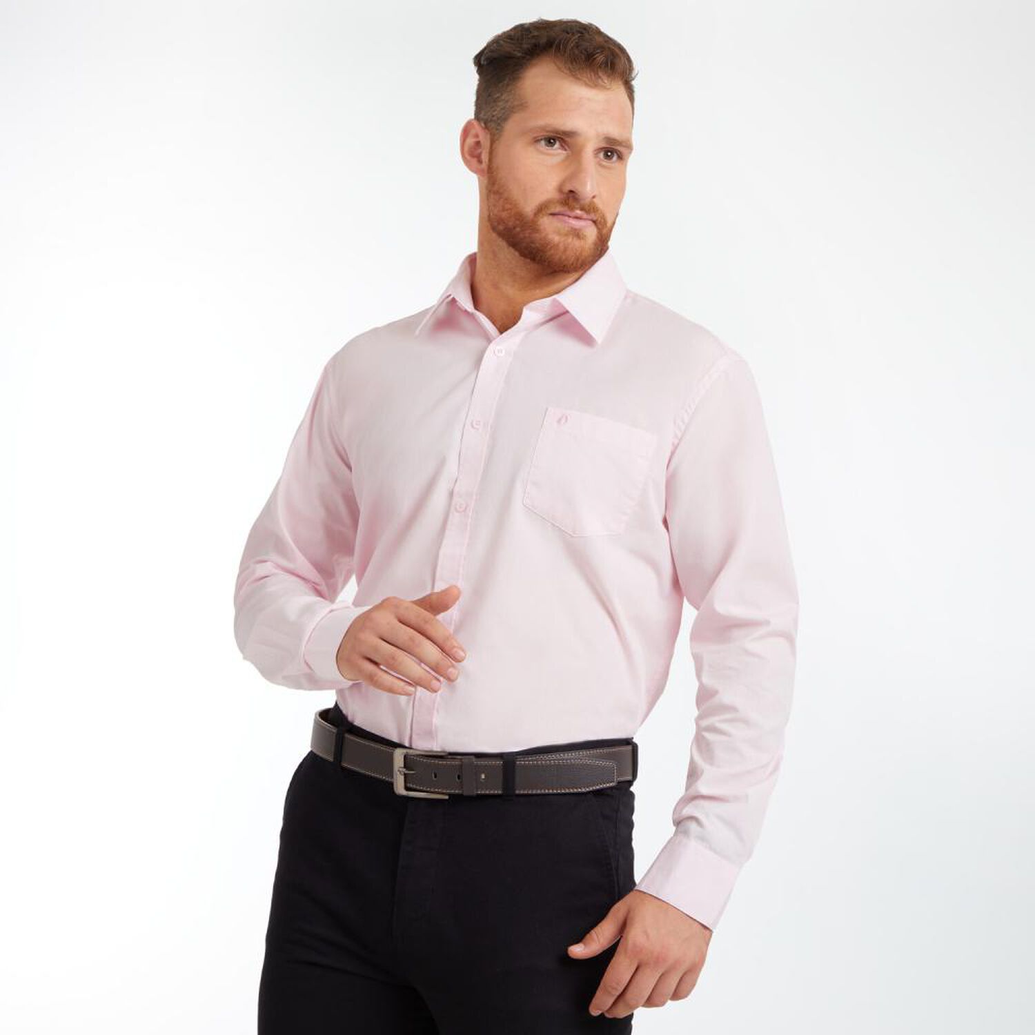 Camisa Formal Regular Fit Manga Larga Hombre Herald image number 2.0