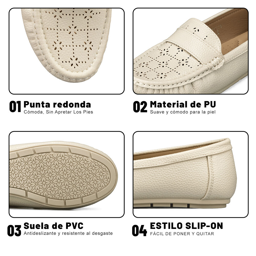 Mocasin Plano Confort Mujer Weide Qiu380 image number 8.0
