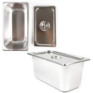 Contenedor Gastronomico De Acero Para Cocina 33x18x15 Cm