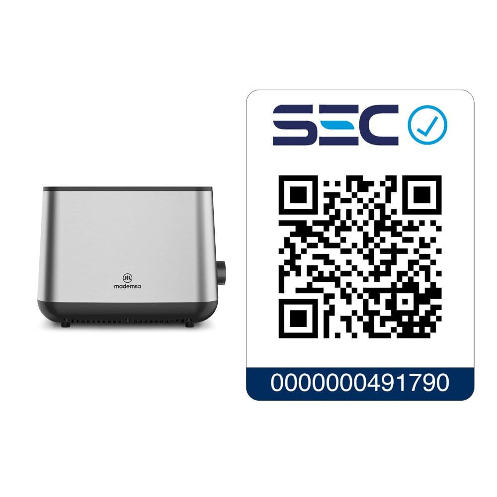 Tostador Mademsa Con 7 Niveles De Tostado 800w Mts25 Inox image number 11.0