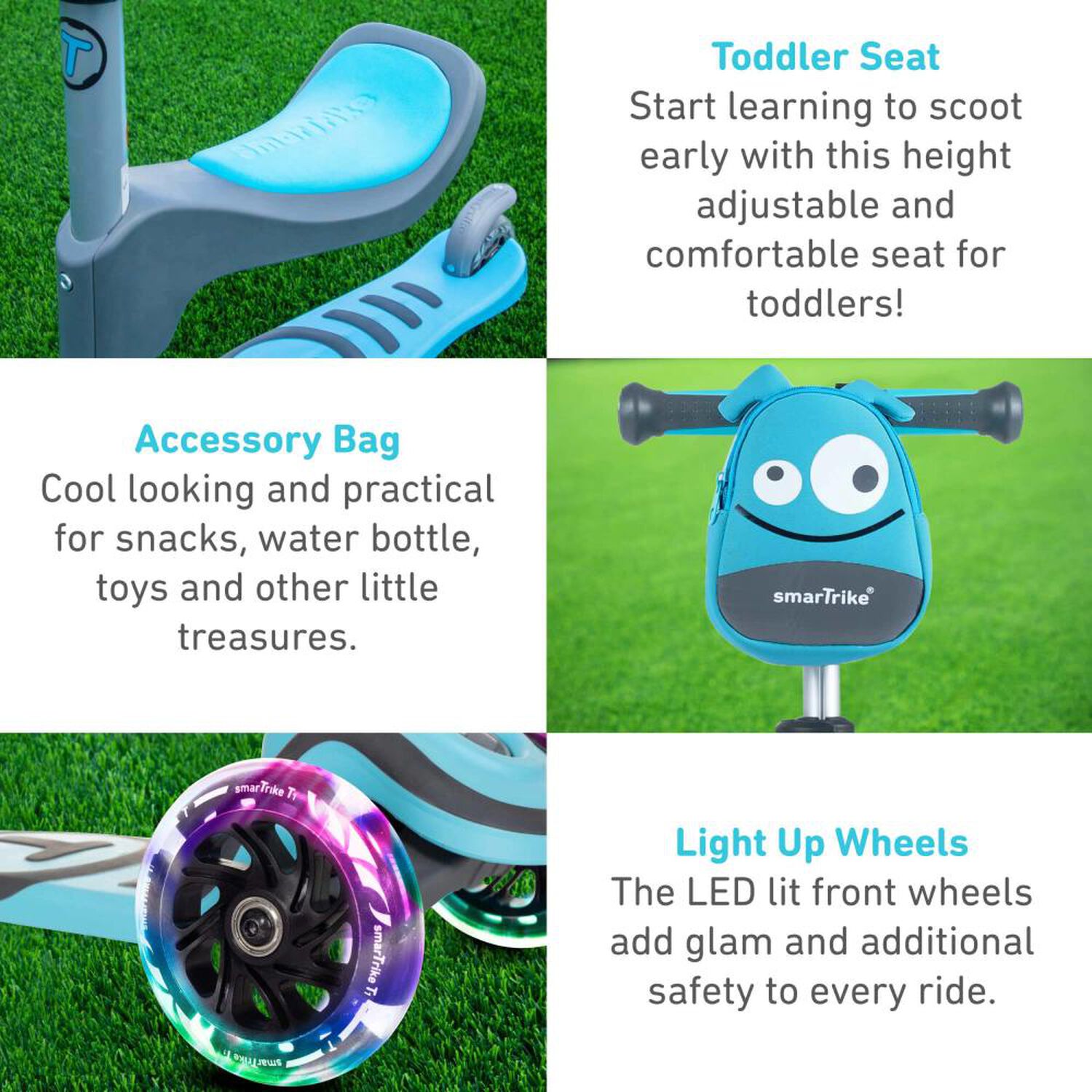 T-scooter T1- Blue Smart Trike image number 1.0