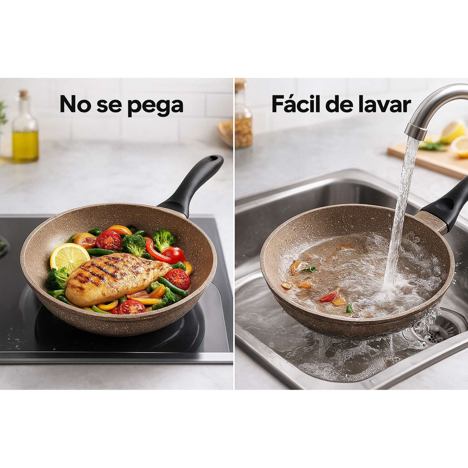 Juego De Ollas Granito 23 Piezas Beige - Tyk Hogar image number 5.0