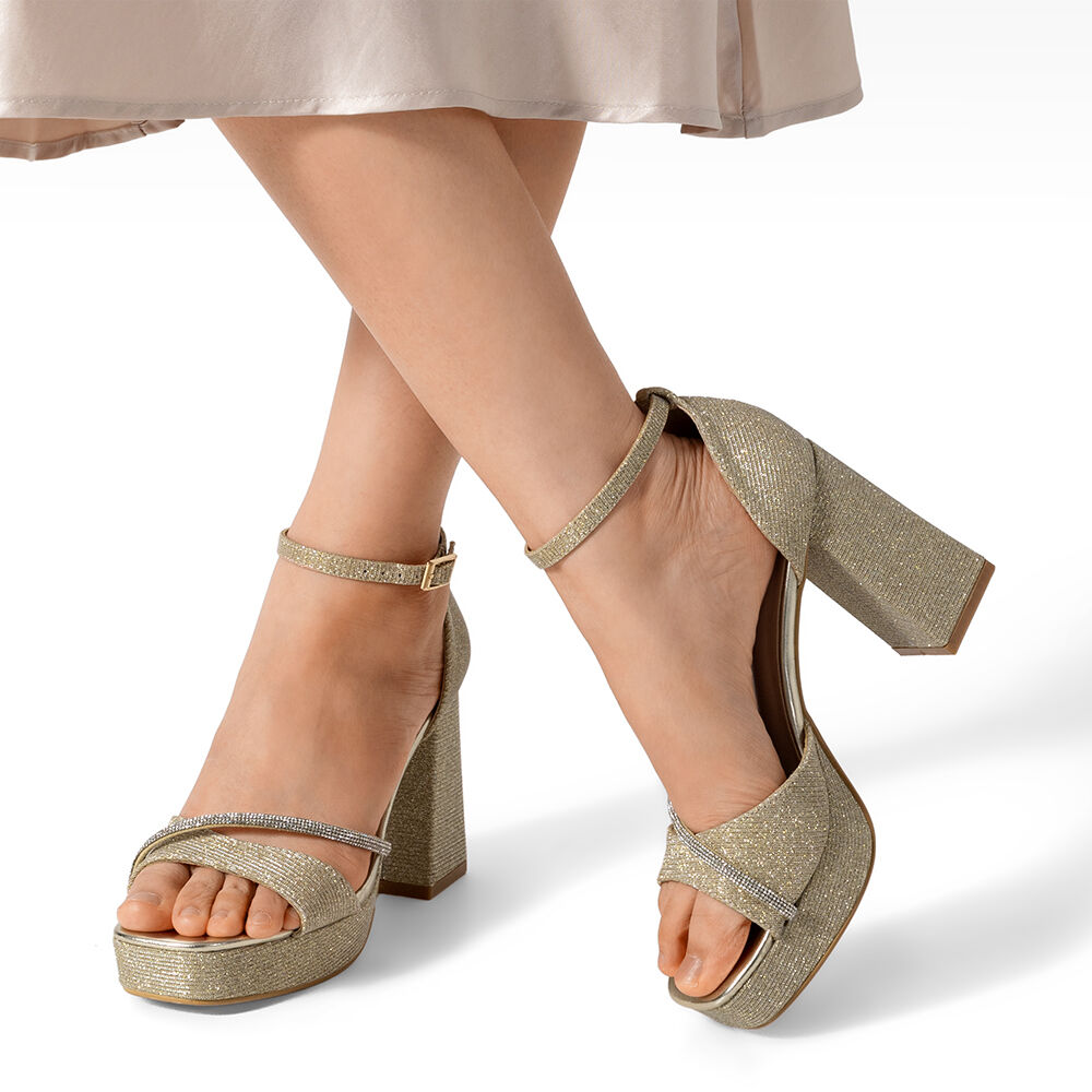 Sandalia Taco Alto Moda Mujer Weide You521 image number 1.0