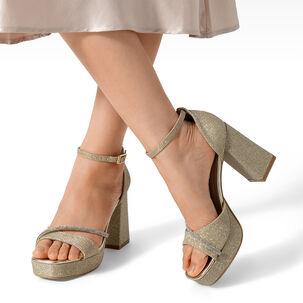 Sandalia Taco Alto Moda Mujer Weide You521