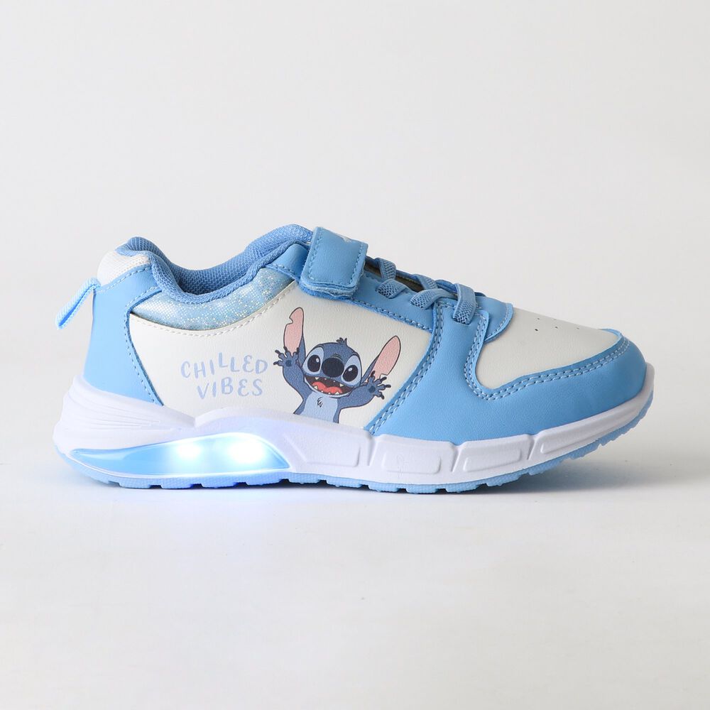 Zapatilla Luces Ni&ntilde;a Velcro Lilo & Stitch Azul Disney image number 0.0