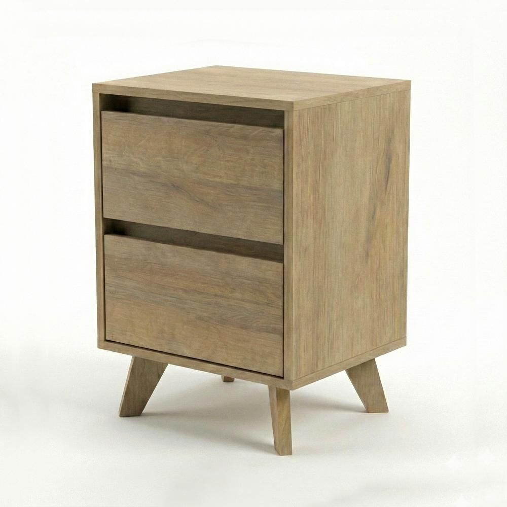 Velador Home Mobili Kalmar / 2 Cajones image number 3.0