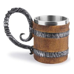 Taz&oacute;n 3d Resina Barril De Cerveza Vikingo O Pirata Vintage