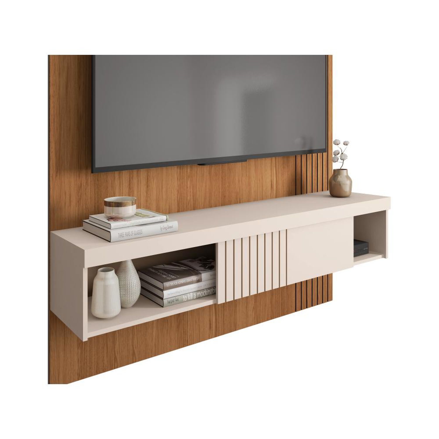 Combo Panel Tv Decocasa Jade / 1 Puerta image number 4.0