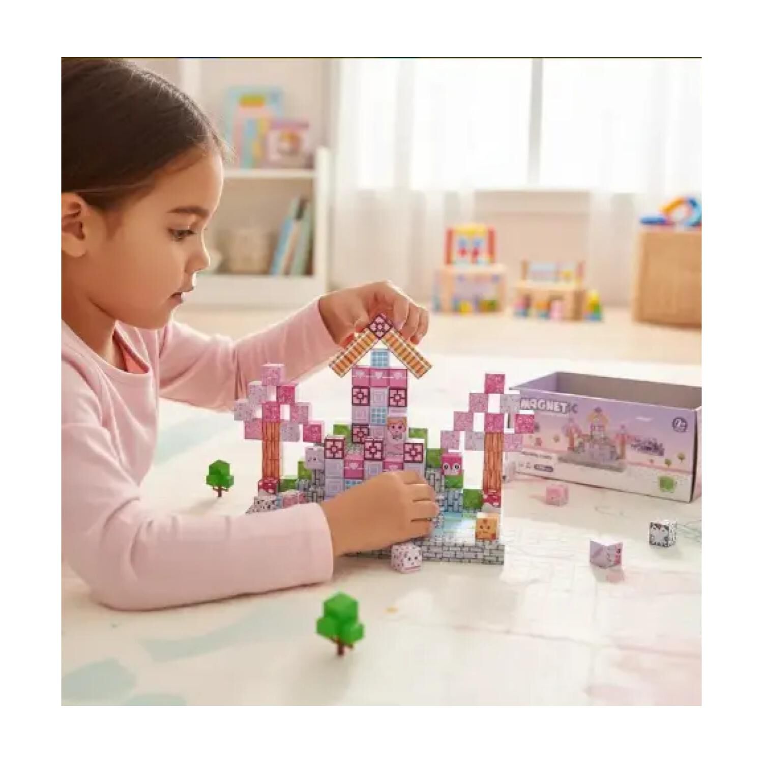 Juguete Bloques Magneticos 193pcs Escenas Infantil image number 1.0