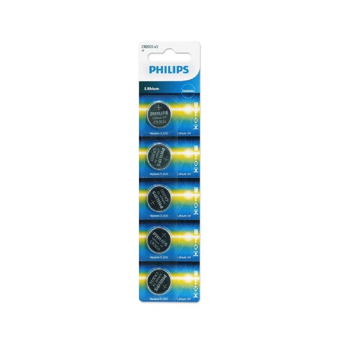 Pack De 5 Pilas Bot&oacute;n Cr2025 De Lithium image number 0.0