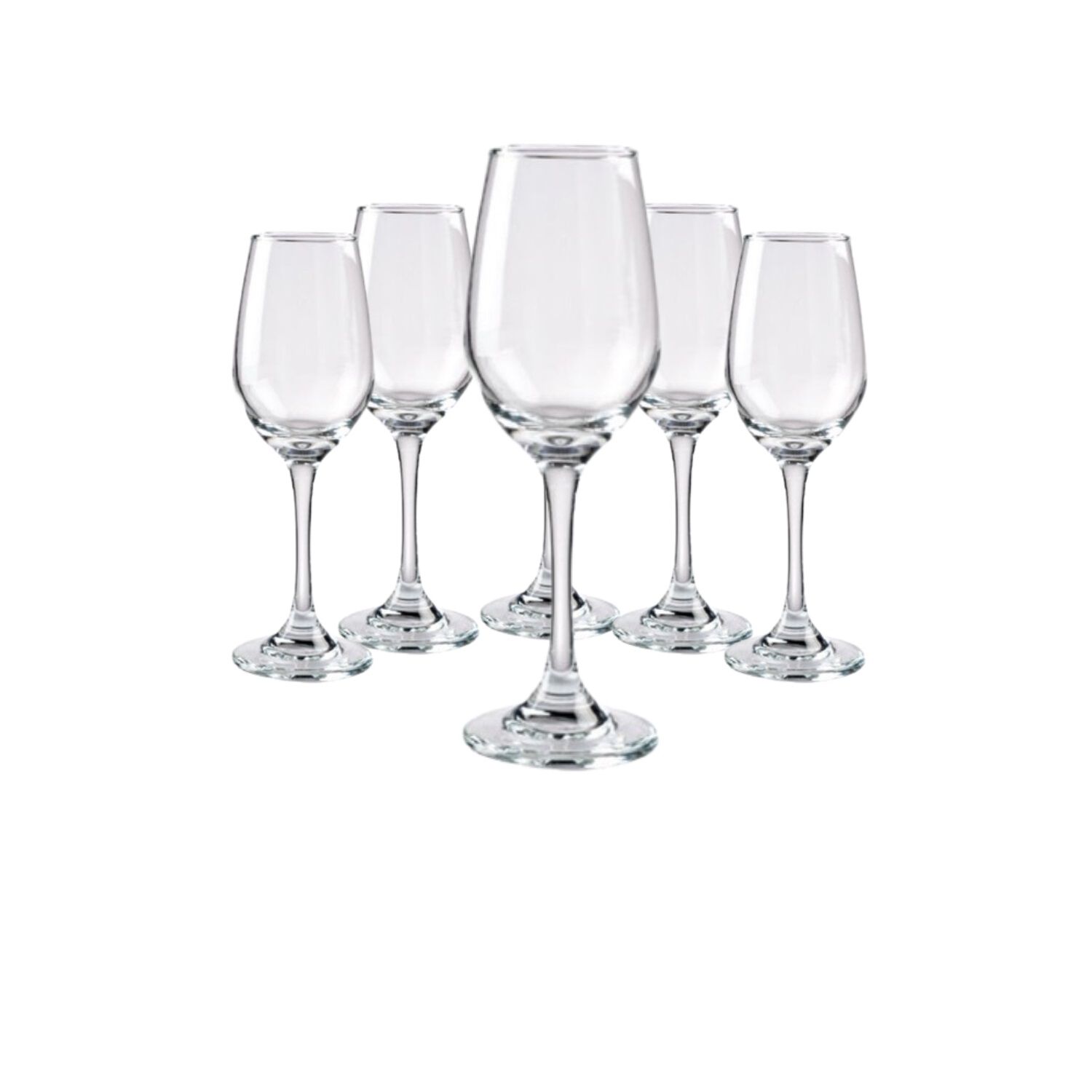 Set 6 Copas Brunello Flute Cristar 237cc Tragos Celebracion image number 0.0