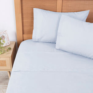 Sabana 180 Hilos Lisos Super King Celeste