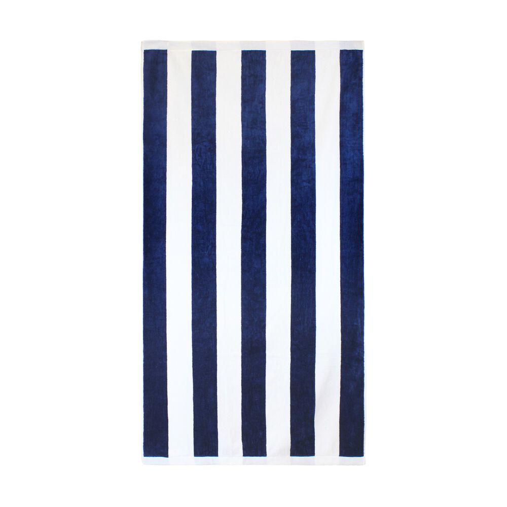 2 Toallas De Playa Nautica Home 100% Algod&oacute;n 163x81cm Cabana Azul Marino image number 2.0