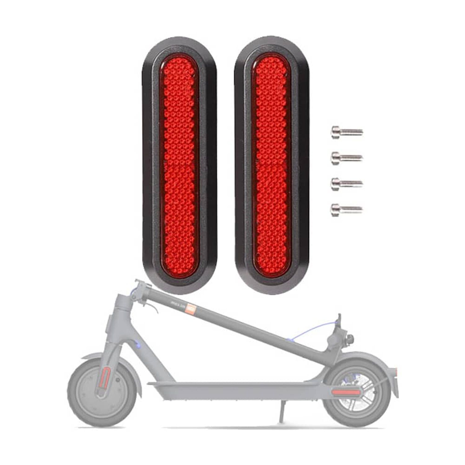 Tapas Laterales Trasera Scooter Xiaomi Pro 2 / 1s Rojo image number 0.0