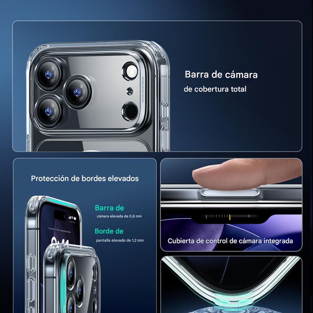 Para Iphone 17 Pro - Pack: Carcasa Magsafe + Vidrio Templado image number 3.0