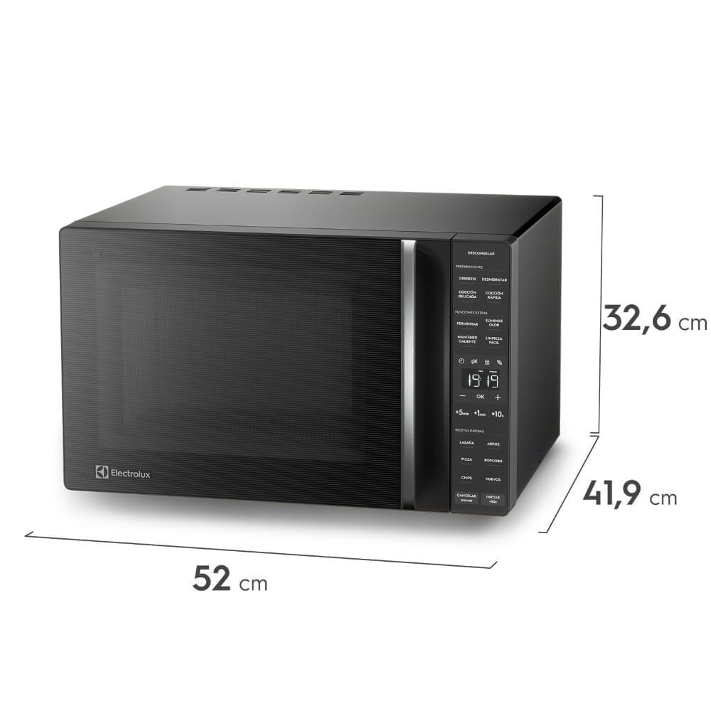 Microondas Electrolux 31 Litros Digital Me31n Negro image number 3.0