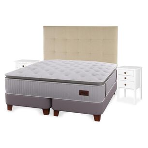 Cama Europea Flex Heritage / King / Base Dividida + Set De Maderas