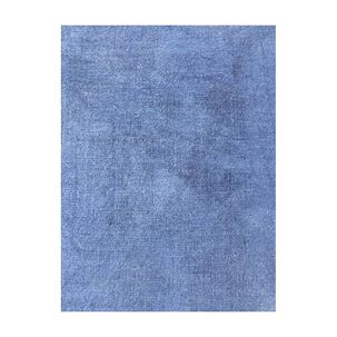 Alfombra Microfibra Redonda Grande Azul