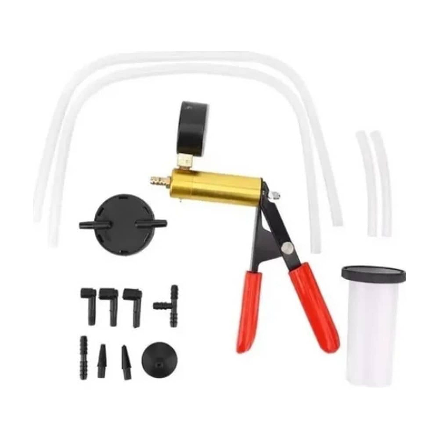Kit Bomba Purgador Sangrador De Frenos Prueba Vac&iacute;o Manual image number 3.0