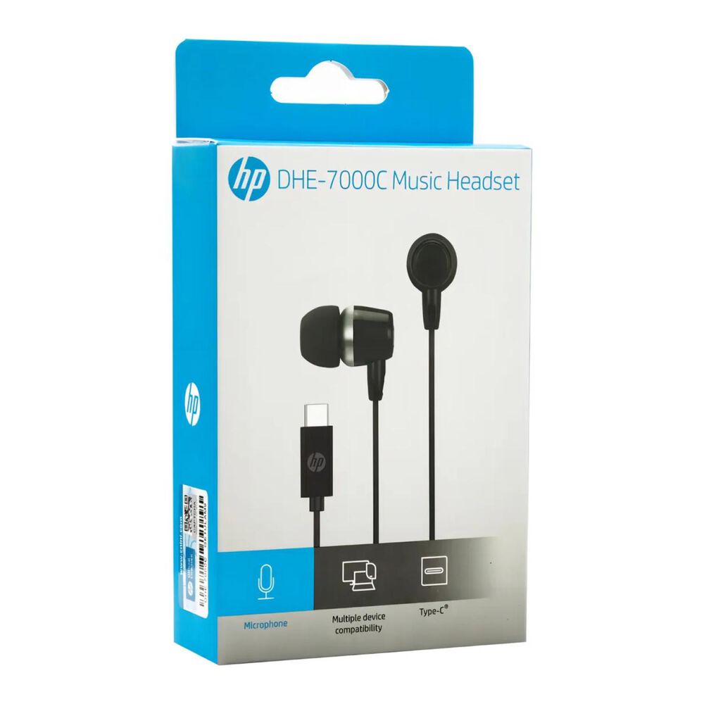 Audifonos Manos Libres Inear Usb C Negro Dhe-7000c image number 2.0