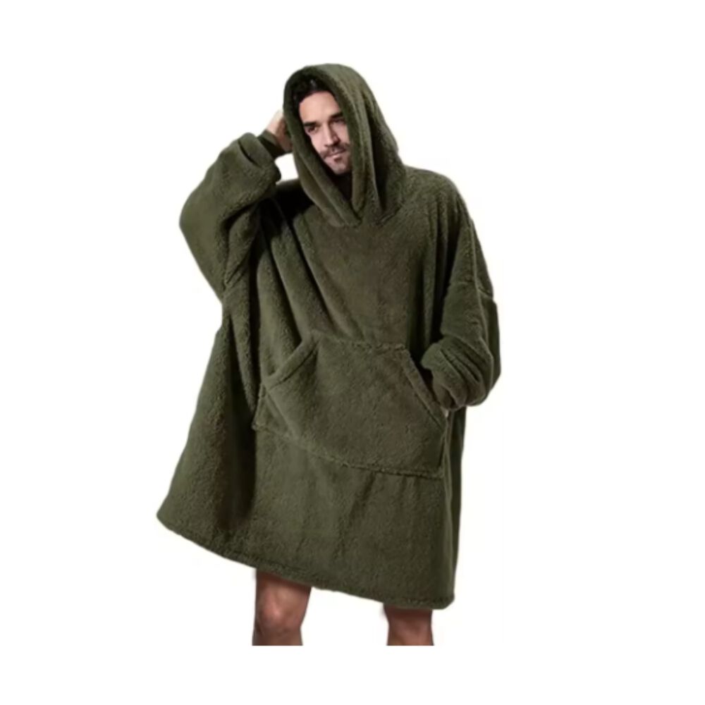 Poleron Felpa Con Capucha Manta Polar Bata Frazada Inviern image number 5.0