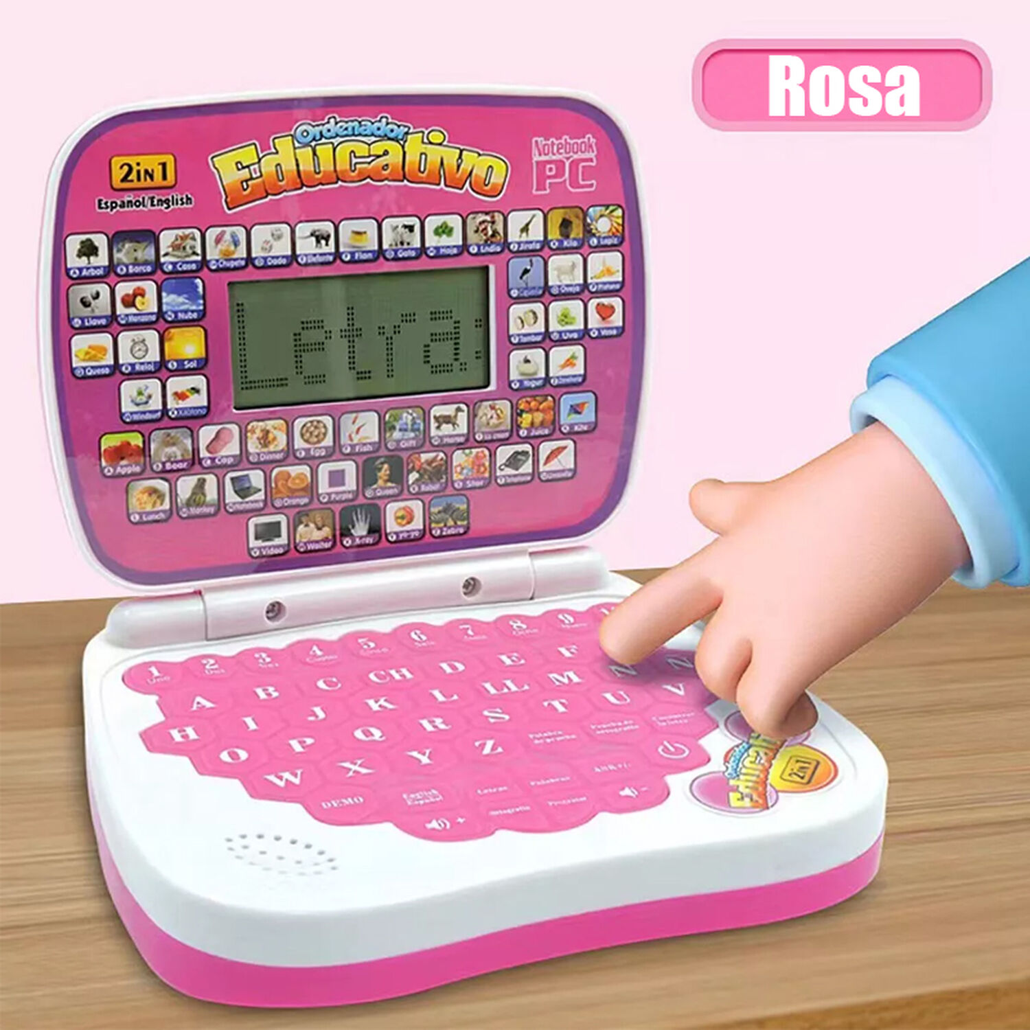 Mini Ordenador Didactico Educativo Juguete Notebook Infantil image number 3.0