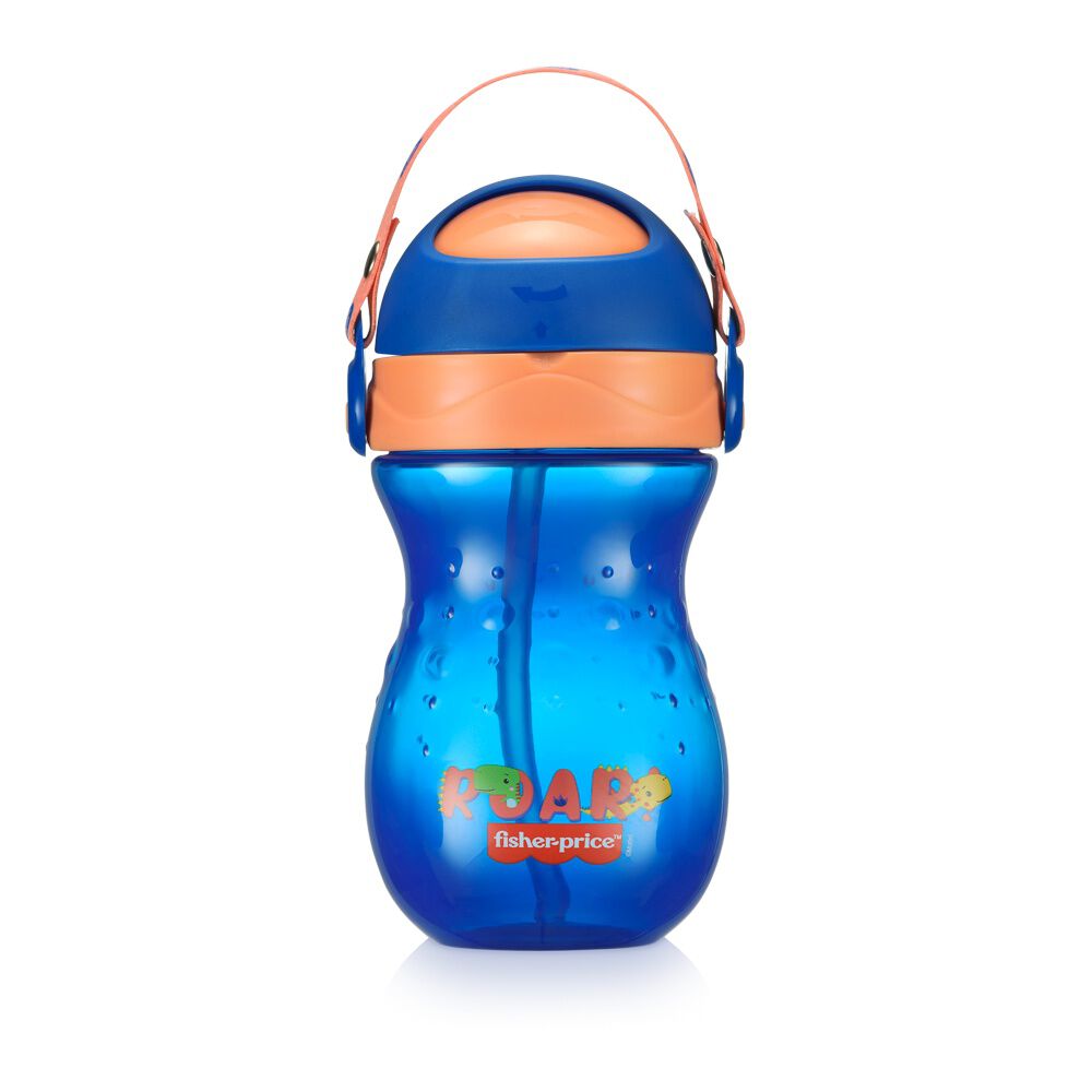 Vaso Bombilla Fisher Price Playful 360 Ml Azul Bb1018 image number 0.0
