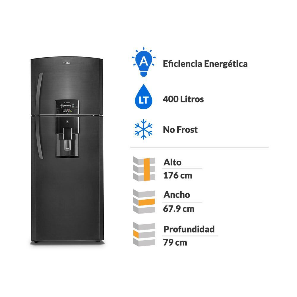 Refrigerador Mabe RMP400FZUC / No Frost / 400 Litros image number 1.0