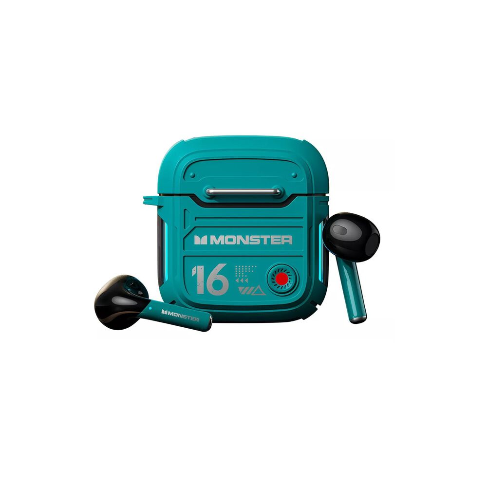 Audifonos Inal&aacute;mbricos Monster Airmars Xkt16 Bateria 20h Bt 5.4 Verde image number 0.0