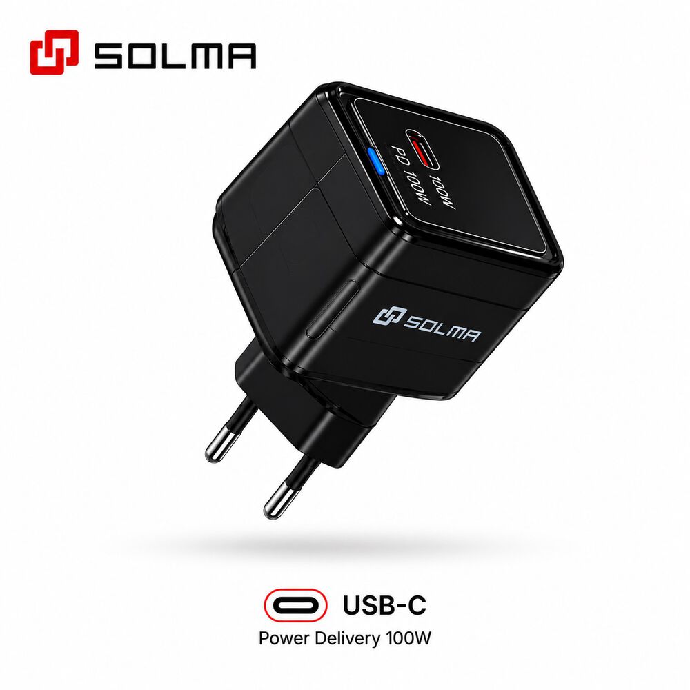 Cargador Universal Solma Pd 100w Usb-c Carga R&aacute;pida Iphone Android image number 2.0