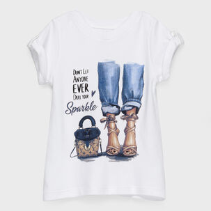 Polera Blanca Jeans Adulto Algodón Peruano