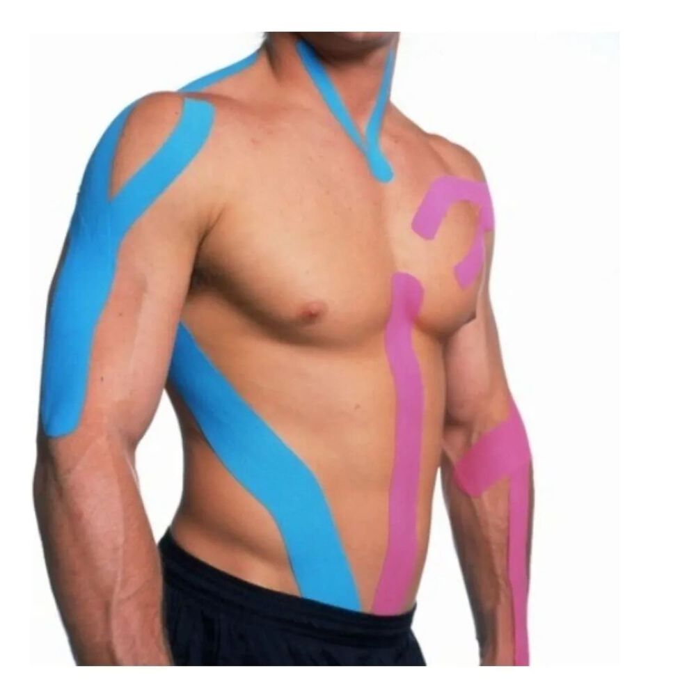 Pack X3 Cinta Kinesiotape Para Lesiones Musculares Fisio 5cmx5m image number 1.0