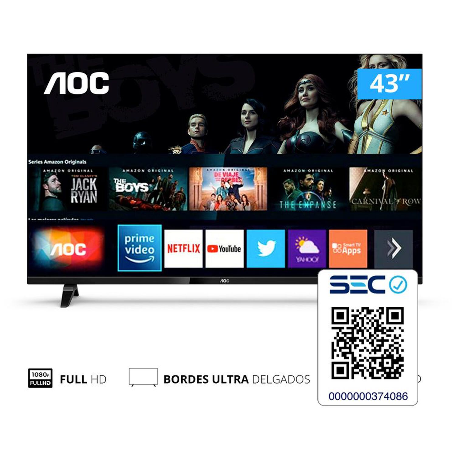 Led AOC 43S5305 / 43 " / Full HD / Smart Tv image number 6.0