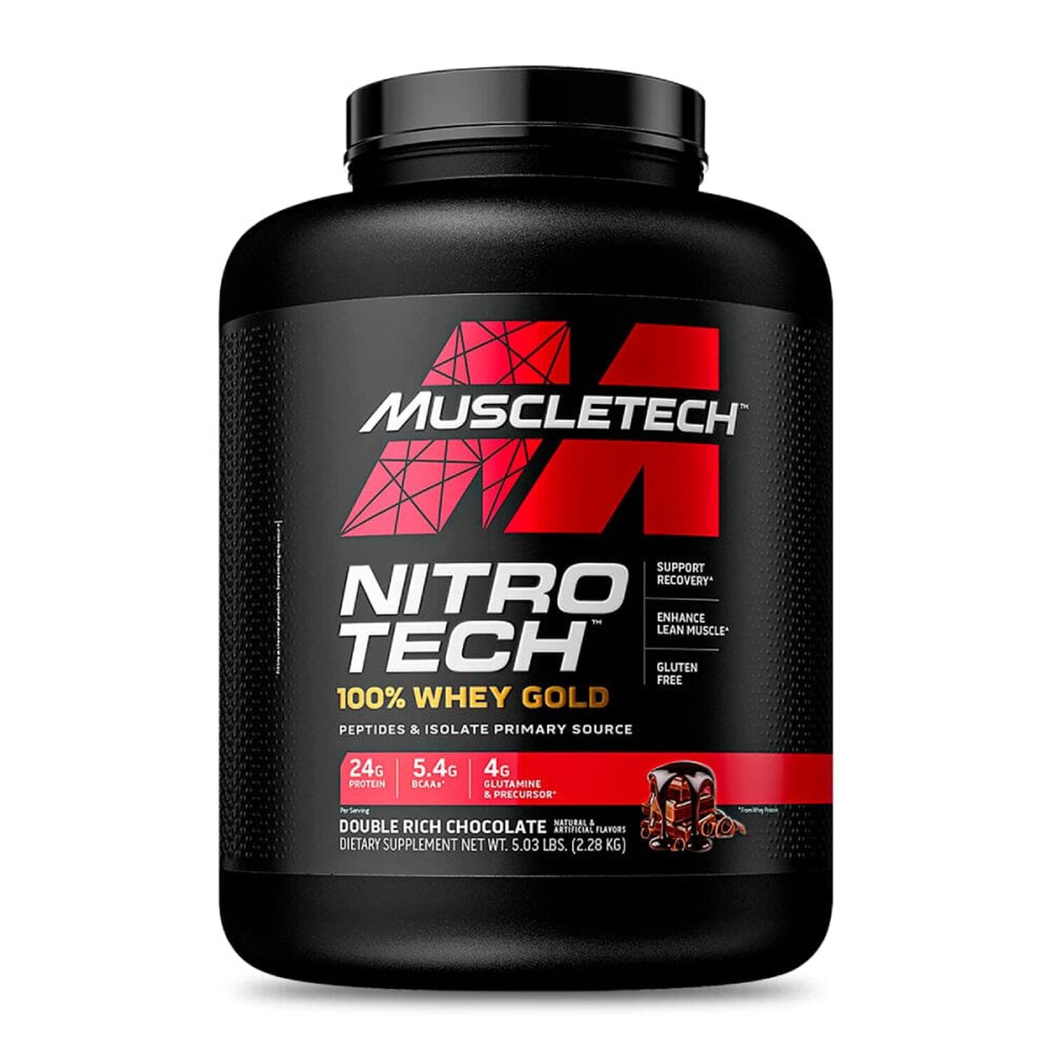 Nitro Tech 100% Whey Gold 5 Lbs - Doble Chocolate image number 0.0